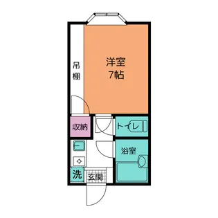 グリンデル杉谷【1階】の間取り