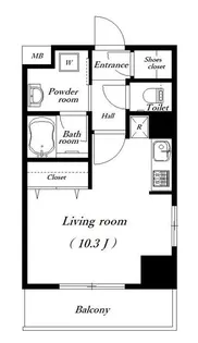ウェスタ紀尾井町【3階】の間取り