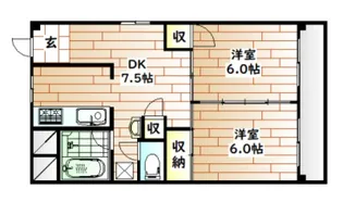 大供マンション【2階】の間取り
