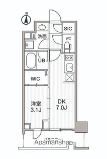 シーズンフラッツ両国サウス【9階】の間取り