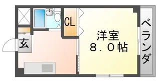 アミニティーハイツ田村【1階】の間取り