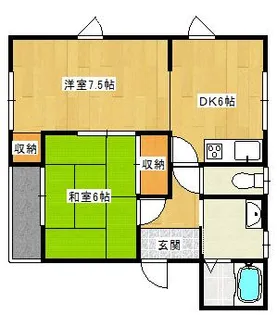 ●ウィステリアB【1階】の間取り