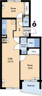 Raffineなとり【1階】の間取り