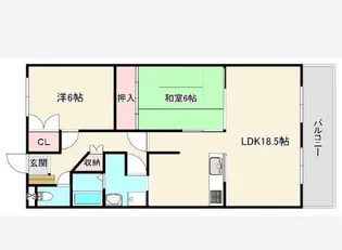 アップルコート【4階】の間取り