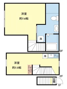 パルデンス三軒茶屋【2階】の間取り