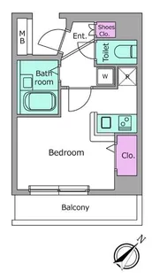 ビエラコート都立大学【2階】の間取り