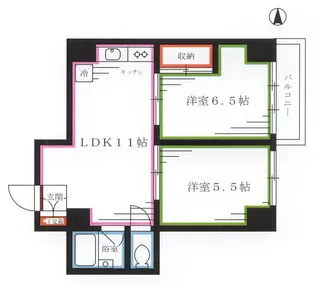 ラミアカーザ中野【3階】の間取り