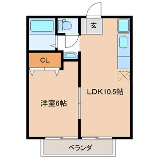 メゾンプレジール【2階】の間取り