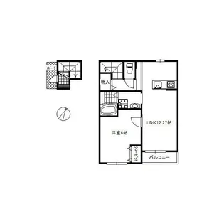 ポネ平和の森II【2階】の間取り