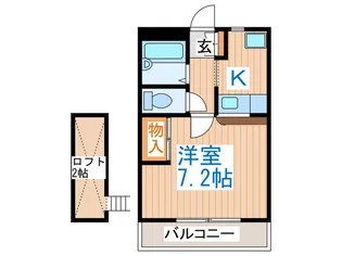 メゾンメープル【1階】の間取り