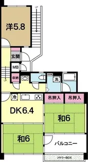 OHANA COURT-1【4階】の間取り