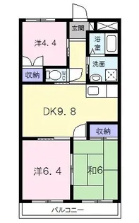 ファイブアイランドI【4階】の間取り