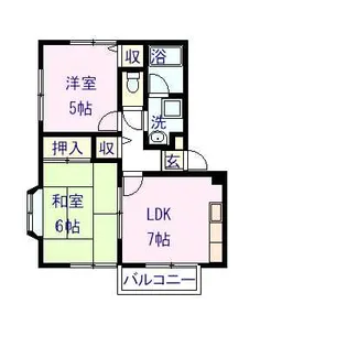 グリーンサイド杜【1階】の間取り