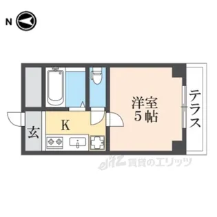 リッチヒル富雄【1階】の間取り