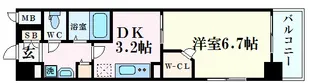 エステムプラザ京都烏丸五条【4階】の間取り