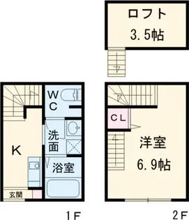 K Flatの間取り