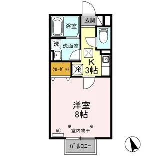 セゾンけやき II【1階】の間取り