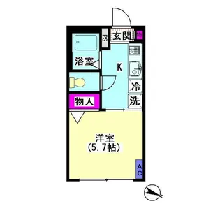 内村ハイツ【2階】の間取り