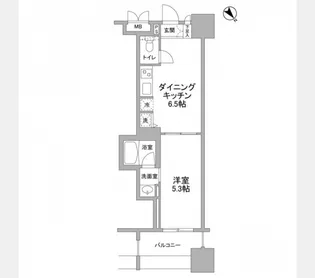 パークフラッツ横濱公園【5階】の間取り