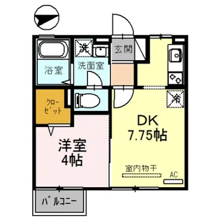 ブランシェ・ドミールB棟【2階】の間取り