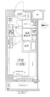 ティモーネ深川リーヴァ【2階】の間取り