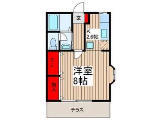 ベルグラン櫛引【1階】の間取り