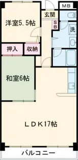 ロイヤルマンション【2階】の間取り