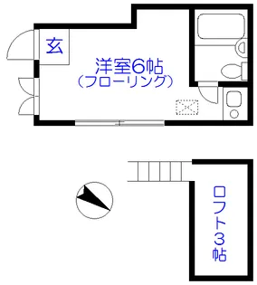 スカイコーポ【1階】の間取り