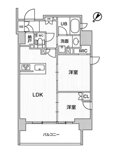 ディームス大井町(ディームスオオイマチ)【5階】の間取り
