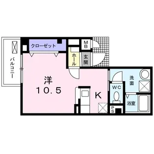 カーサ フィオーレ【3階】の間取り