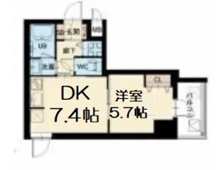 スプランディッド堀江【11階】の間取り