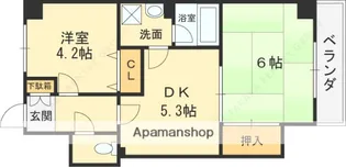 パルティグII【3階】の間取り