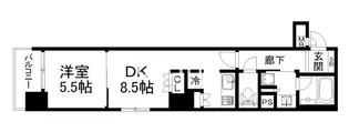 リーガル京都烏丸東【3階】の間取り