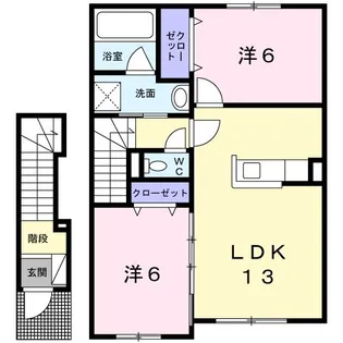 La・fleur【2階】の間取り