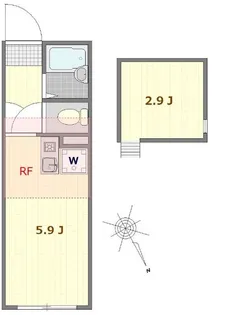 マーレ八広【3階】の間取り