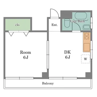 平原マンション【4階】の間取り