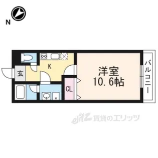 グラン・ユニヴェール【1階】の間取り