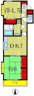 パークヒル西新井【1階】の間取り