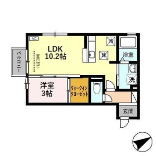 ヒル ピエース【1階】の間取り