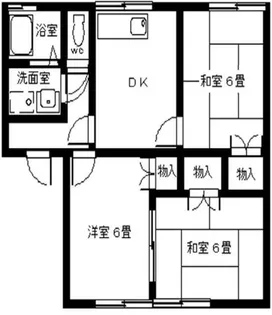 ハミング三森II【2階】の間取り