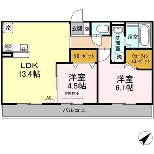 メナージュ今【2階】の間取り