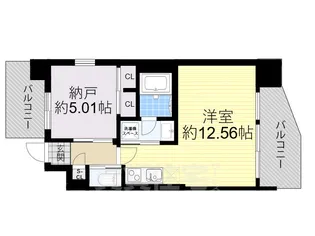 プレジオ玉造【5階】の間取り