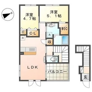 アルヴィータ【2階】の間取り