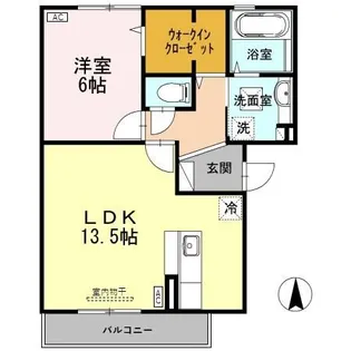 エスペランスI A棟【1階】の間取り
