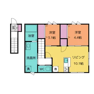 VISTA ALEGRE【2階】の間取り