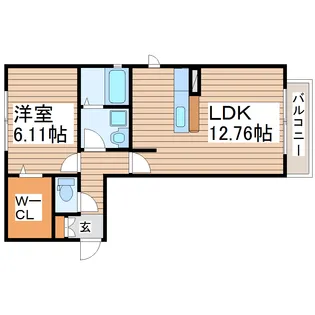 エトワール【2階】の間取り