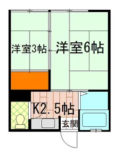 萩赤門ビル【1階】の間取り