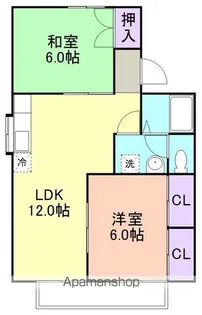 塩屋スミヤハウス【1階】の間取り