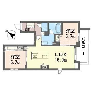 サクラ ステージ【3階】の間取り