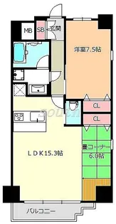プレジオ本町【3階】の間取り